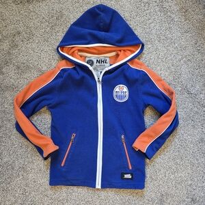 NHL Edmonton OILERS Kids Fleece jacket.